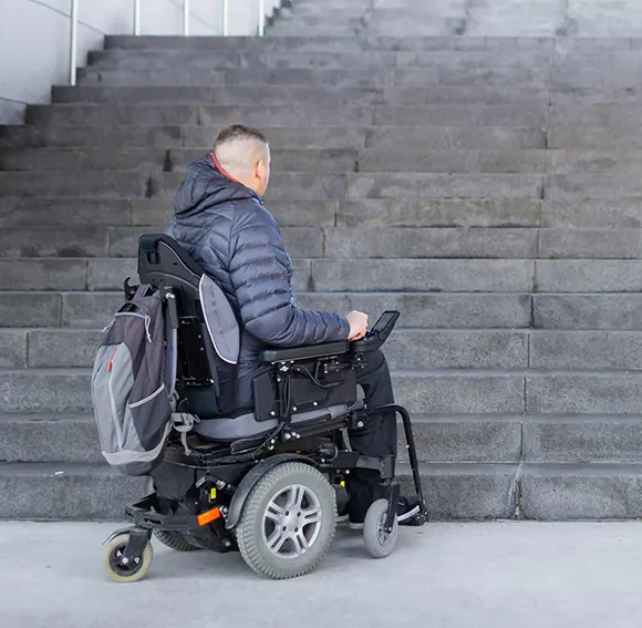 Affordable stair assistance for individuals using mobility aids ensures a safe and easy experience.